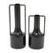 Black Metal Vase with Handles Set of 2 16", 12"